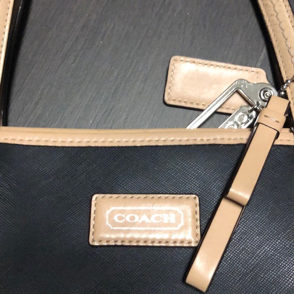 Black Coach Tote - Picture 2 of 3